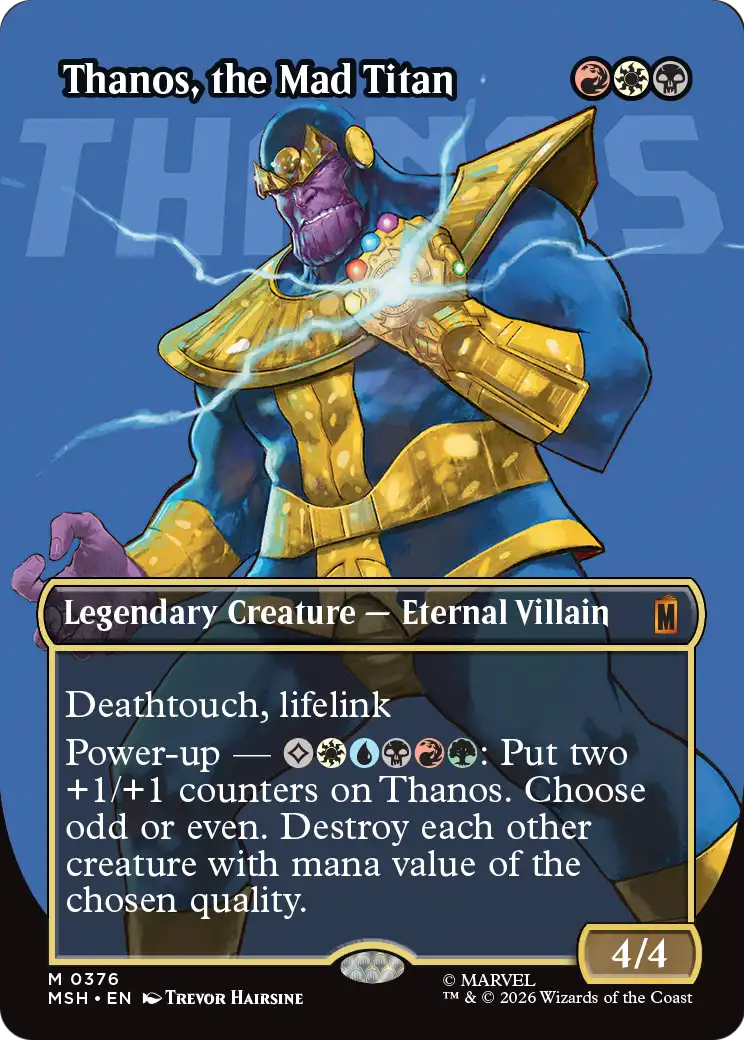 Thanos, the Mad Titan MTG proxy card