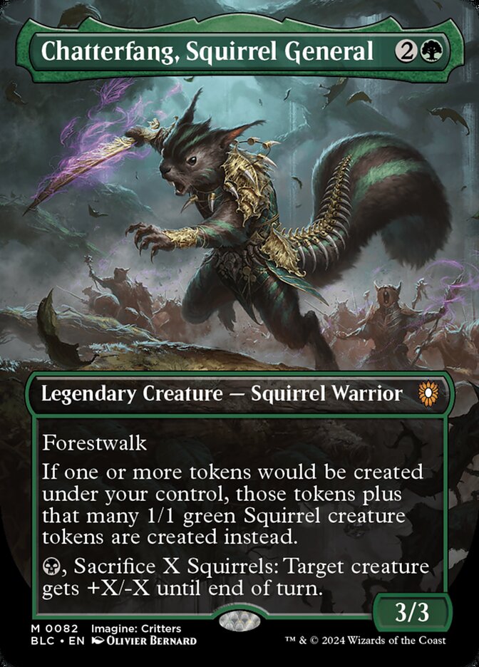 Chatterfang, Squirrel General MTG proxy card