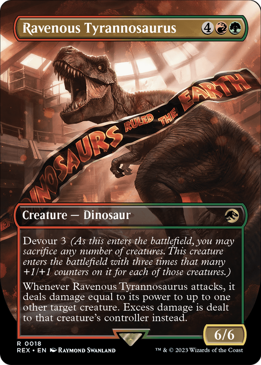 Ravenous Tyrannosaurus MTG proxy card