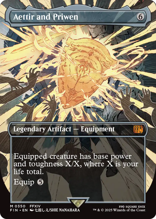 Aettir and Priwen MTG proxy card