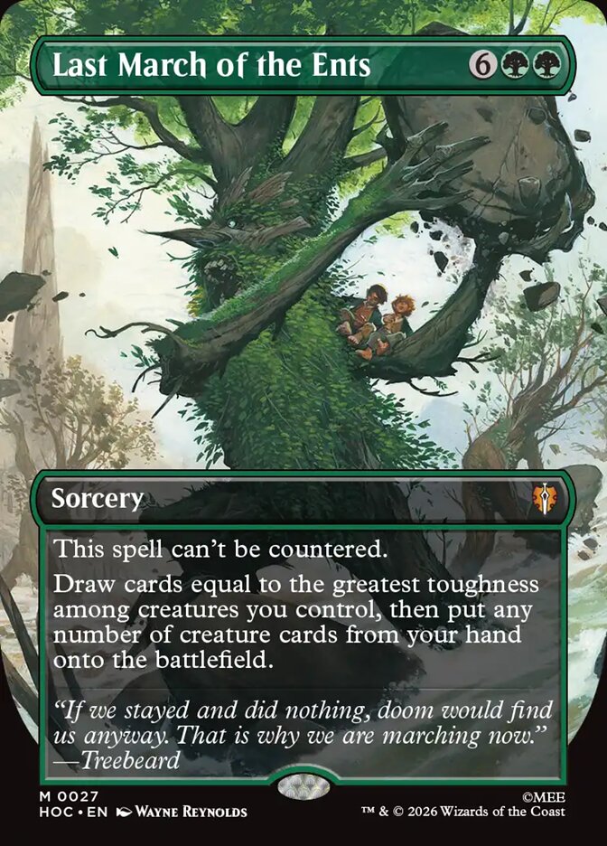 Last March of the Ents MTG proxy card