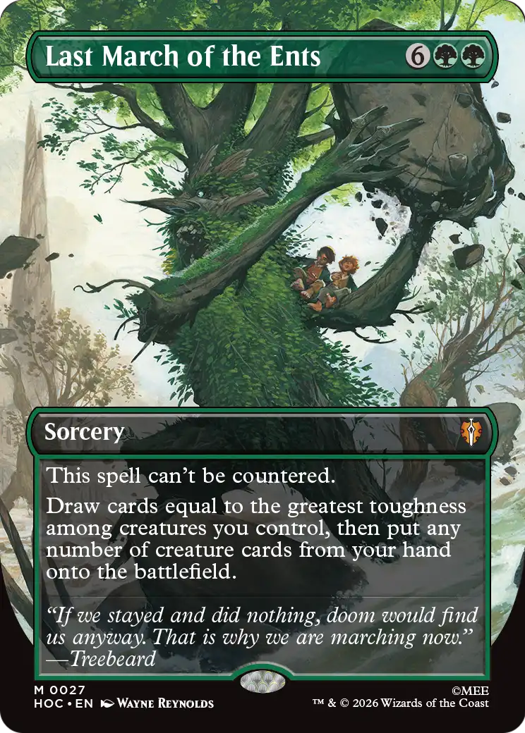 Last March of the Ents MTG proxy card