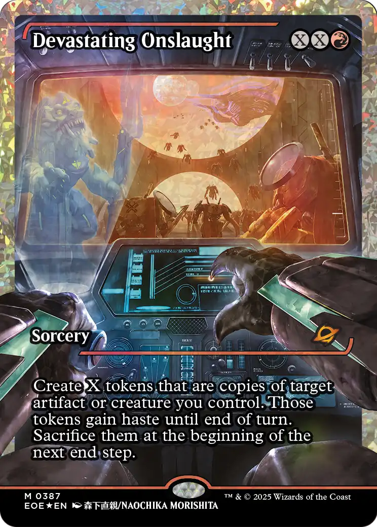Devastating Onslaught MTG proxy card