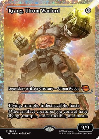 Krang, Utrom Warlord proxy card MTG Teenage Mutant Ninja Turtles