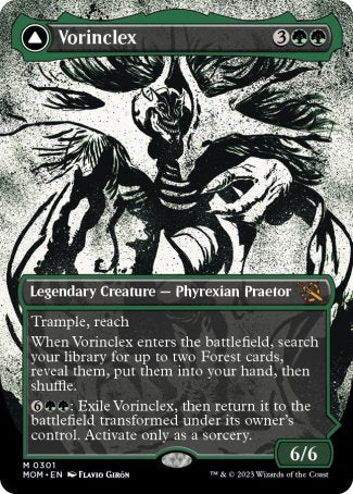 Vorinclex // The Grand Evolution proxy card MTG March of the Machine