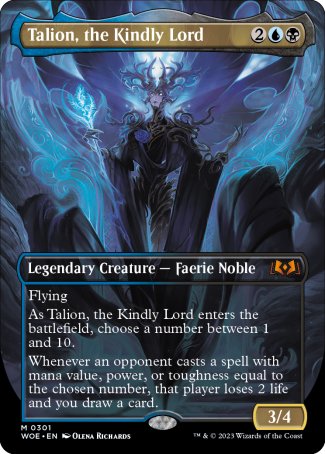 Talion, the Kindly Lord proxy card MTG Wilds of Eldraine