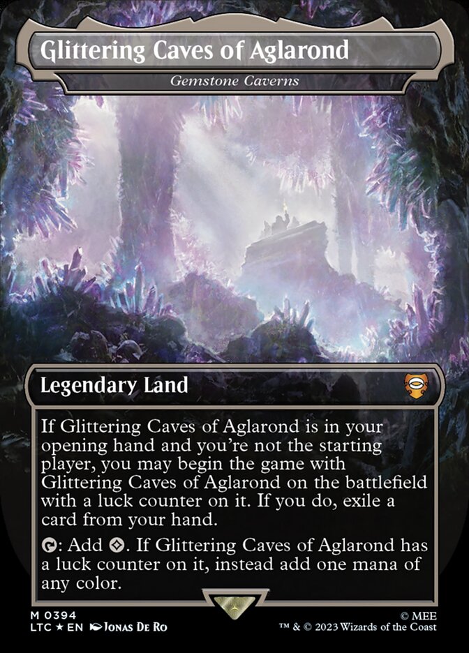Gemstone Caverns “Glittering Caves of Aglarond” MTG proxy card