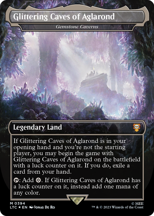 Gemstone Caverns “Glittering Caves of Aglarond” MTG proxy card