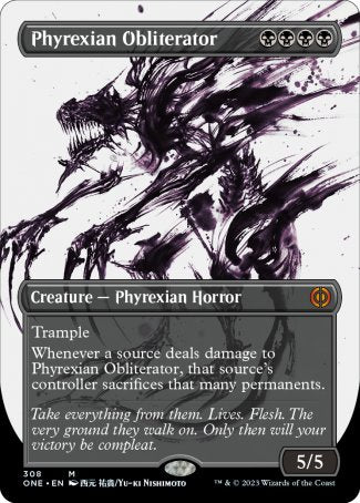 Phyrexian Obliterator proxy card MTG Phyrexia: All Will Be One