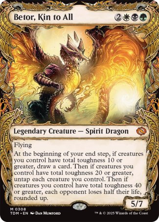 Betor, Kin to All proxy card MTG Tarkir: Dragonstorm