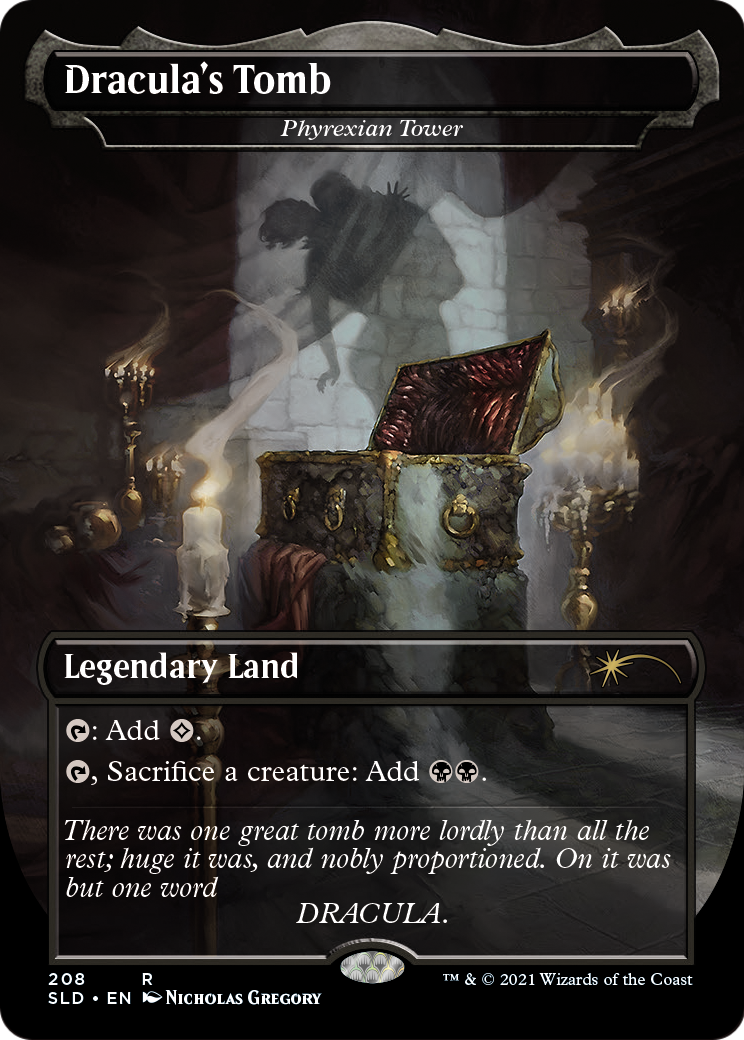 Phyrexian Tower “Dracula's Tomb” MTG proxy card