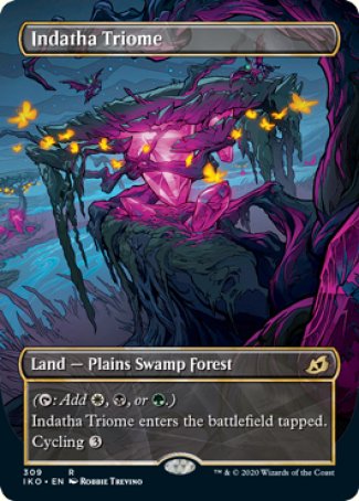 Indatha Triome proxy card MTG Ikoria: Lair of Behemoths