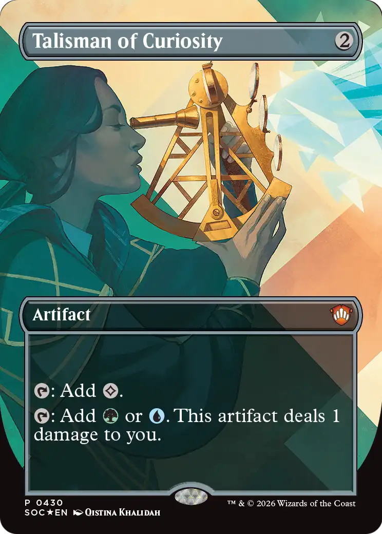 Talisman of Curiosity MTG proxy card
