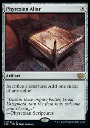 Phyrexian Altar proxy card MTG Double Masters 2022