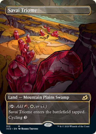 Savai Triome proxy card MTG Ikoria: Lair of Behemoths