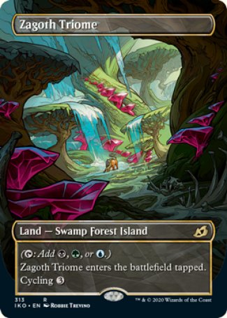 Zagoth Triome proxy card MTG Ikoria: Lair of Behemoths