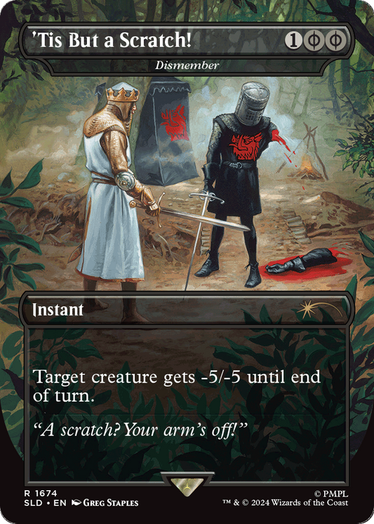 Dismember “'Tis But a Scratch!” MTG proxy card