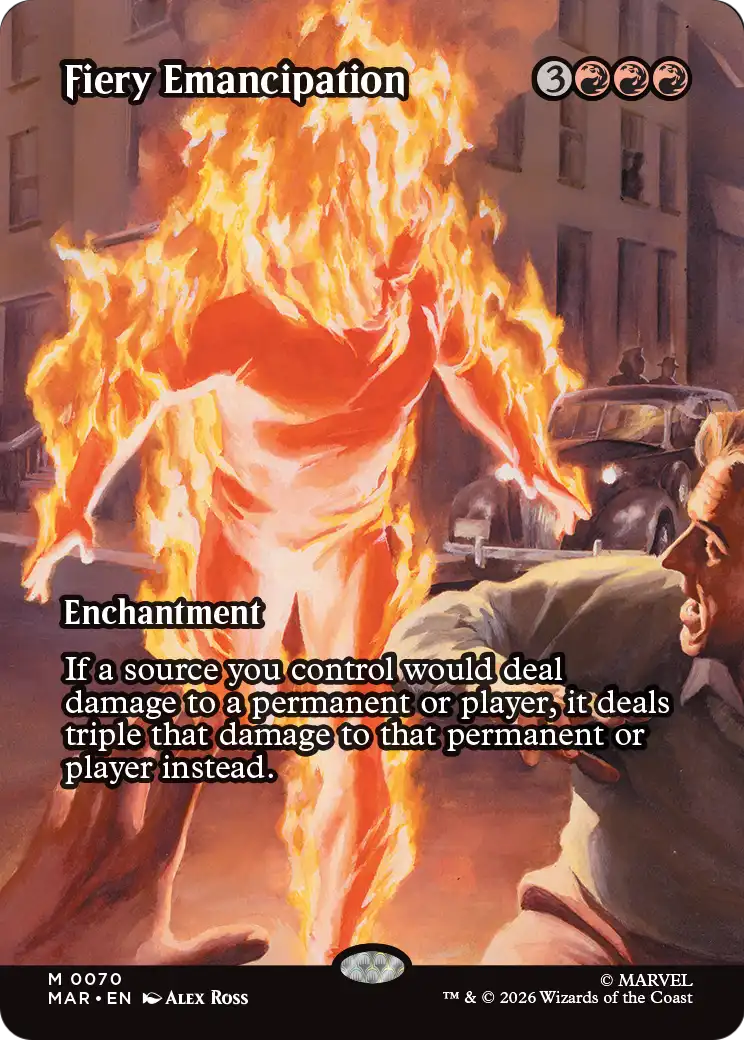 Fiery Emancipation MTG proxy card