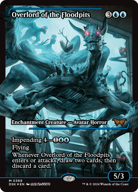 Overlord of the Floodpits MTG proxy card