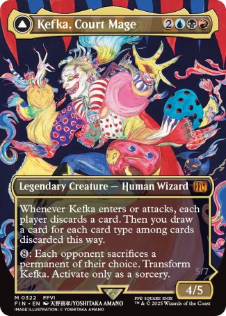 Kefka, Court Mage // Kefka, Ruler of Ruin proxy card MTG Final Fantasy