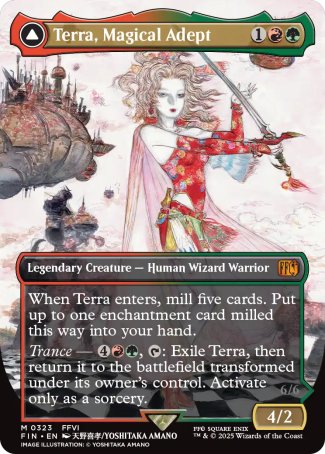 Terra, Magical Adept // Esper Terra proxy card MTG Final Fantasy