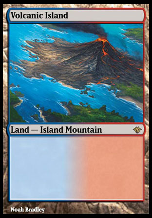 Volcanic Island proxy card MTG Vintage Masters