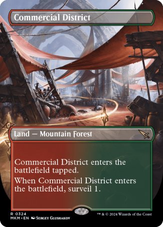 Commercial District proxy card MTG Murders at Karlov Manor