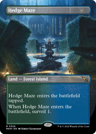 Hedge Maze proxy card MTG Murders at Karlov Manor