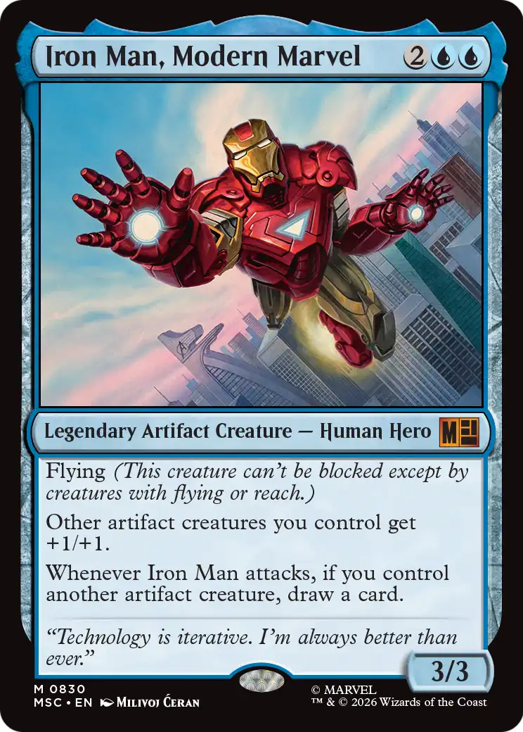 Iron Man, Modern Marvel MTG proxy card