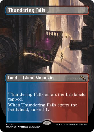 Thundering Falls proxy card MTG Murders at Karlov Manor