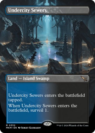 Undercity Sewers proxy card MTG Murders at Karlov Manor