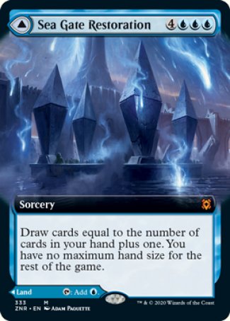 Sea Gate Restoration // Sea Gate, Reborn proxy card MTG Zendikar Rising