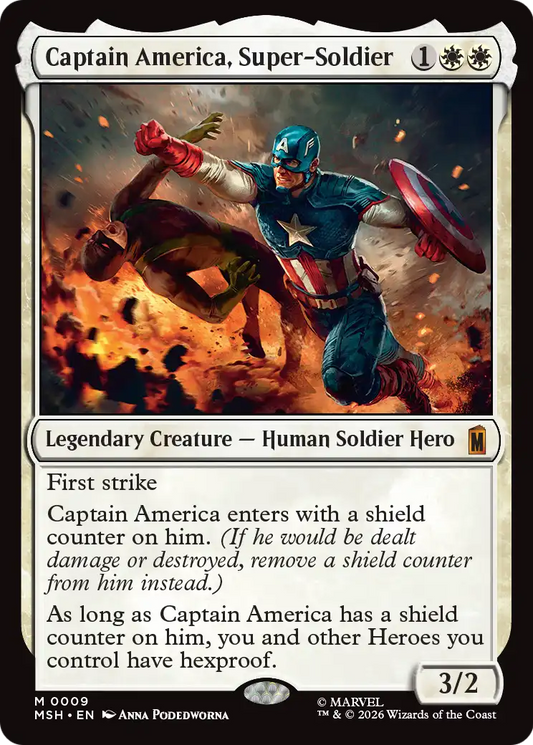 Captain America, Super-Soldier MTG proxy card