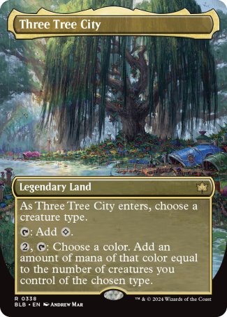 Three Tree City proxy card MTG Bloomburrow