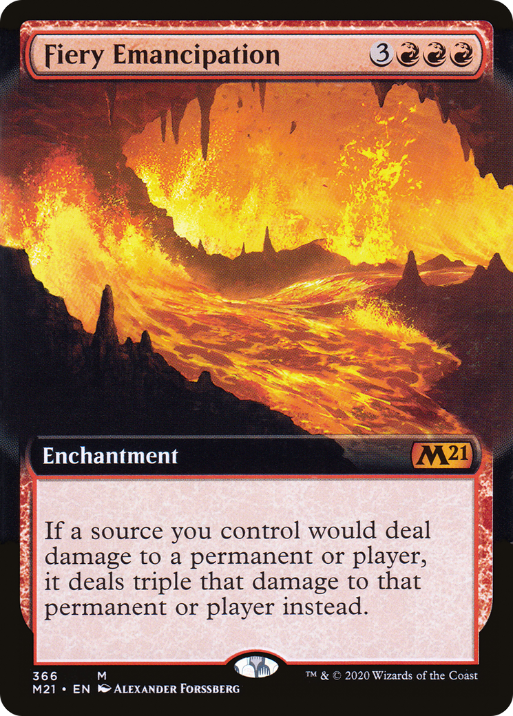 Fiery Emancipation MTG proxy card
