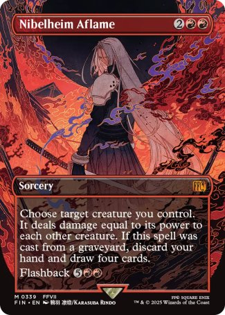 Nibelheim Aflame proxy card MTG Final Fantasy