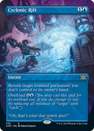 Cyclonic Rift proxy card MTG Double Masters