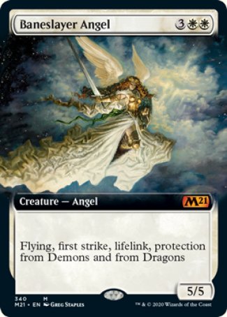 Baneslayer Angel proxy card MTG Core Set 2021