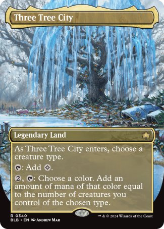 Three Tree City proxy card MTG Bloomburrow