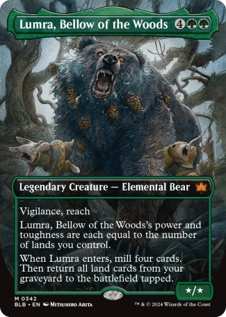 Lumra, Bellow of the Woods proxy card MTG Bloomburrow