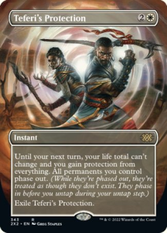 Teferi's Protection proxy card MTG Double Masters 2022