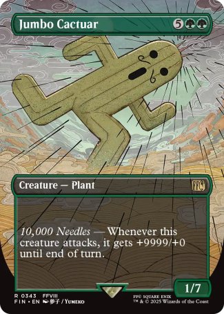Jumbo Cactuar proxy card MTG Final Fantasy