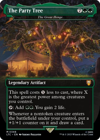 The Party Tree // The Great Henge proxy card MTG Tales of Middle-earth Commander