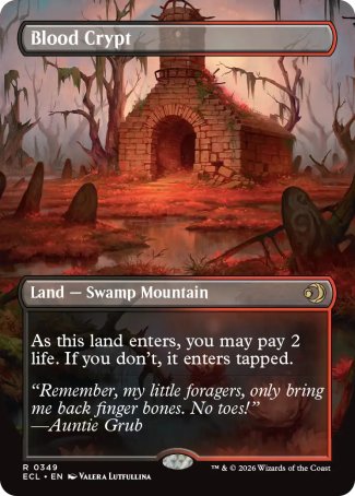 Blood Crypt // Blood Crypt proxy card MTG Lorwyn Eclipsed