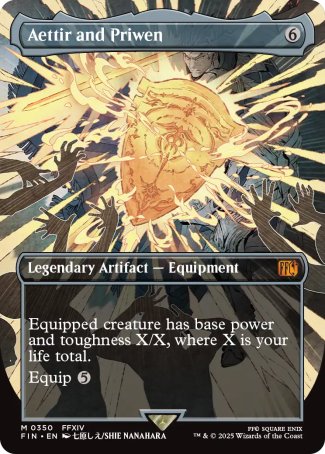 Aettir and Priwen proxy card MTG Final Fantasy