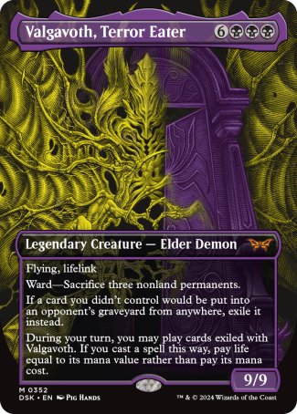 Valgavoth, Terror Eater proxy card MTG Duskmourn: House of Horror