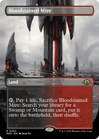 Bloodstained Mire proxy card MTG Modern Horizons 3