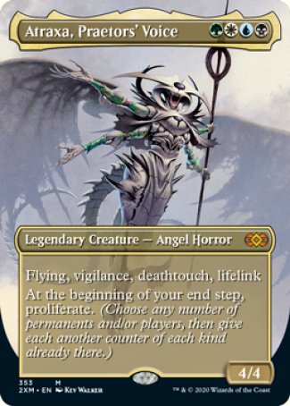 Atraxa, Praetors' Voice proxy card MTG Double Masters