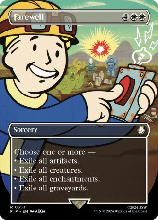 Farewell proxy card MTG Fallout