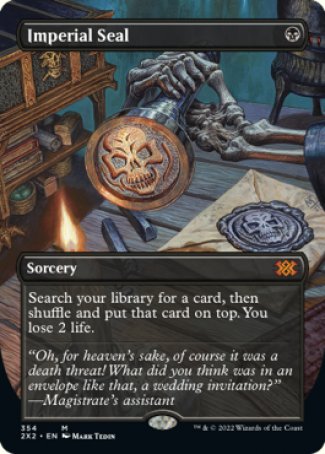 Imperial Seal proxy card MTG Double Masters 2022